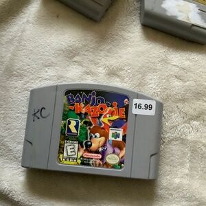 Nintendo 64 Banjo Kazooie Video Game Cartridge